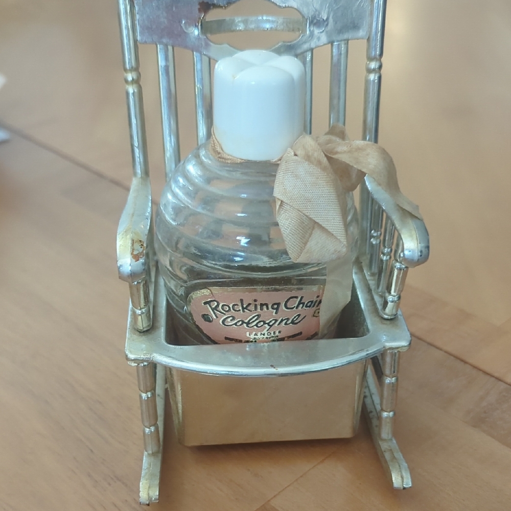 Landers Vintage Silver Rocking Chair Cologne
